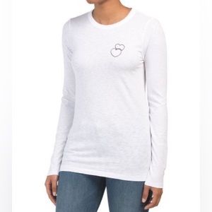 Rag & Bone Double Heart Long Sleeve Tee